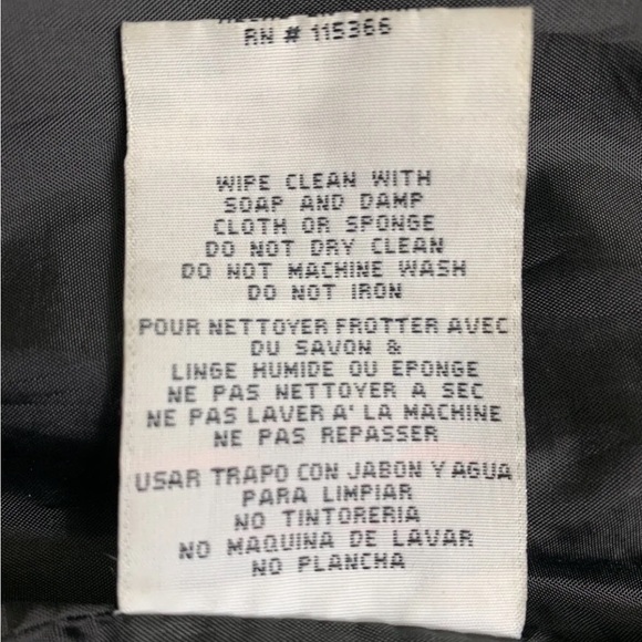 Womens Vegan Faux Leather Jacket Small Miss London Zip Up Hoodie Black/Gray - Picture 5 of 12